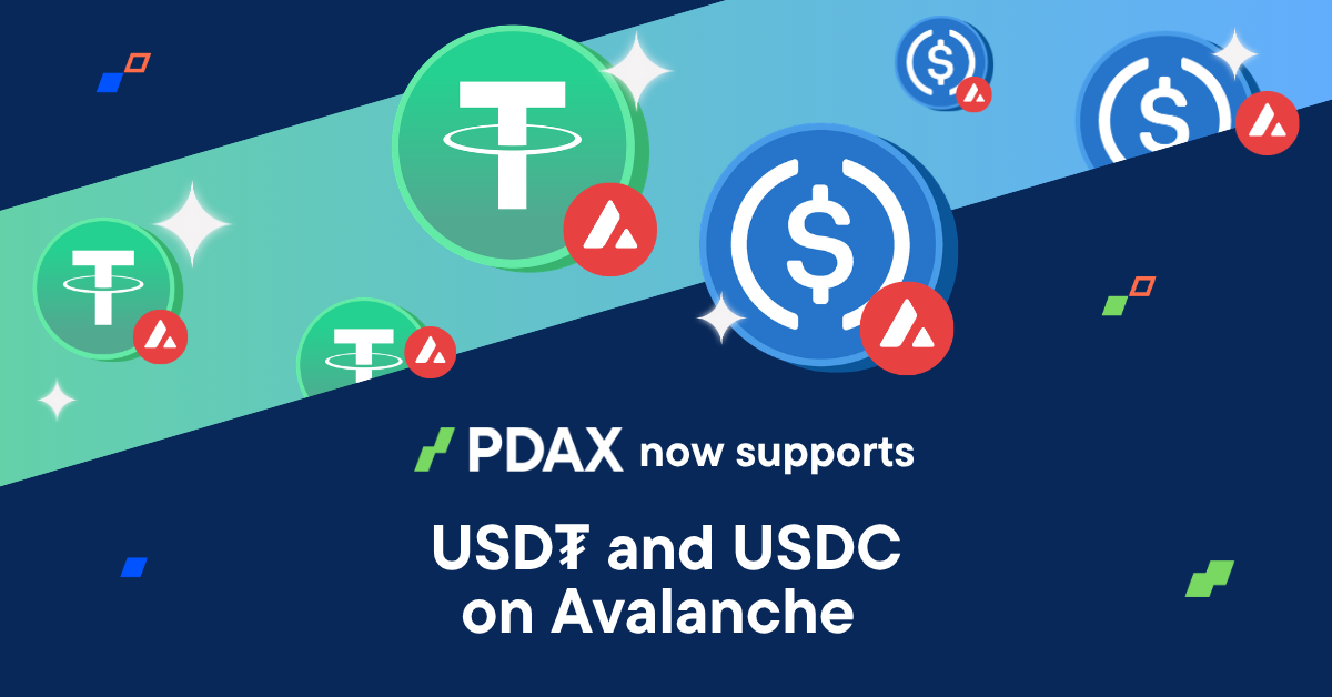USD₮ and USDC on Avalanche now on PDAX