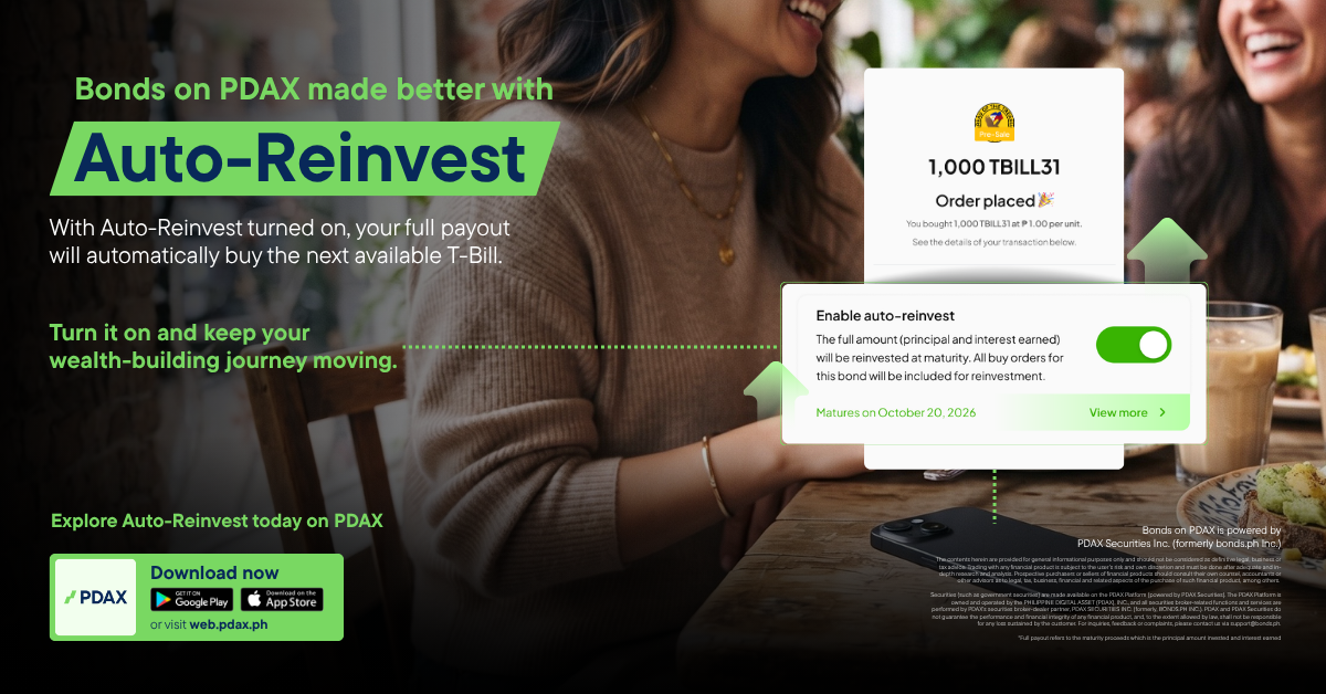 What Is Auto-Reinvest for Bonds on PDAX?
